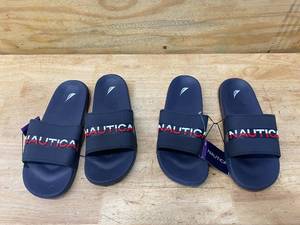 lot 65 image: NAUTICA Lot of 2 Pairs of- Mens Wakefield Pool Slide (Size 11)- Navy