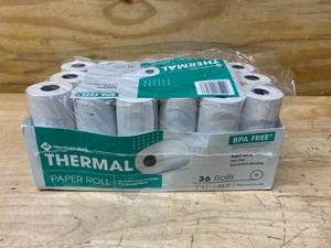lot 66 image: MEMBERS MARK- 36 Rolls of Thermal Roll Paper (POS Receipt Paper) 2-14 x 85 ft