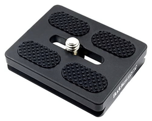 lot 70 image: BUDDIESMAN Black Metal 50mm Universal Quick Release Plate Fits Arca-Swiss Standard for Tripod Ball Head (B50)