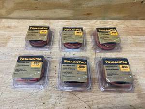 lot 110 image: POULAN PRO Lot of 6- PP125 String Trimmer line .095 Replacement Spools