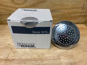 lot 92 image: KOHLER Lot of 2- Revival Single-Function 5-12 in. Raincan Showerheads in Polished Chrome
