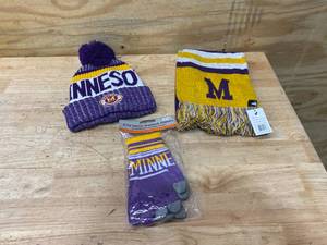 lot 95 image: Minnesota Winter Gear (Vikings Colors)