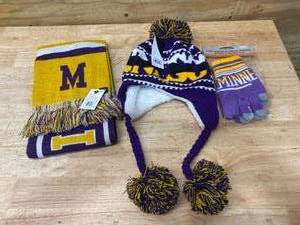 lot 96 image: Minnesota Winter Gear (Vikings Colors)