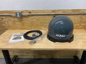 lot 131 image: KING VQ4100 Quest PortableRoof Mountable Satellite TV Antenna (for use with DIRECTV)