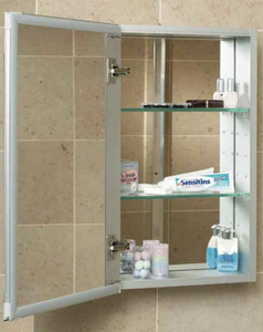 lot 132 image: CENTURY BATHWORKS 1940-4-SF-F-A-R-O - 19x40X4 Flat Arch Medicine Cabinet