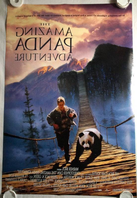 lot 7 image: The Amazing Panda Adventure (1995) Original Theater Lightbox Promo Poster