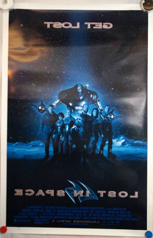lot 9 image: Lost in Space (1998) Original Pre-Release Theater Lightbox Promo Poster