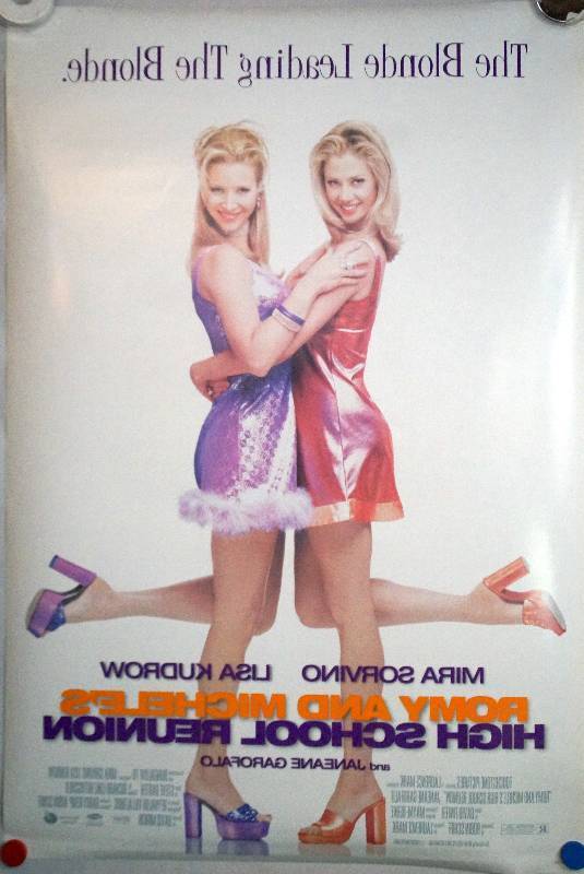 lot 12 image: Romy & Michelles High School Reunion (1997) Original Theater Lightbox Promo Poster
