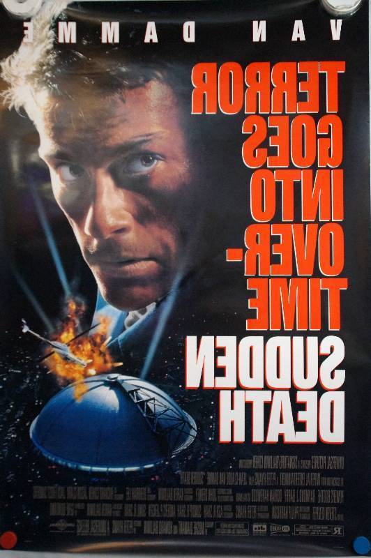 lot 19 image: Sudden Death (1995) Original Theater Lightbox Promo Poster