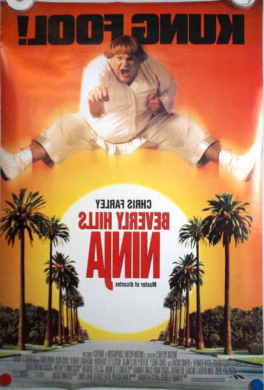 lot 22 image: Beverly Hills Ninja (1996) Original Theater Lightbox Promo Poster