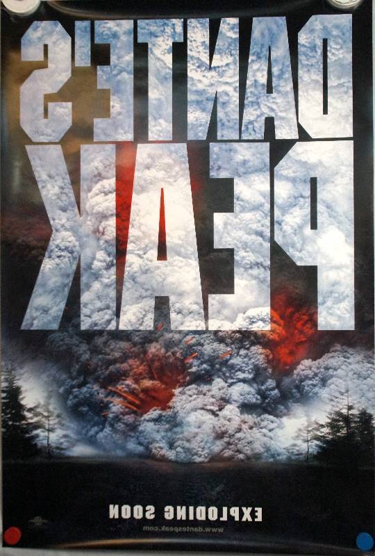 lot 23 image: Dantes Peak (1996) Original Pre-Release Theater Lightbox Promo Poster