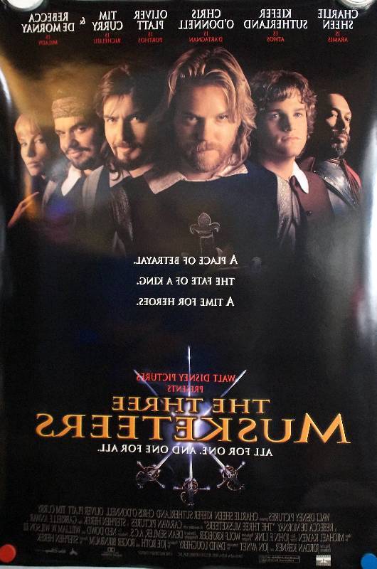 lot 31 image: The Three Musketeers (1993) Original Theater Lightbox Promo Poster