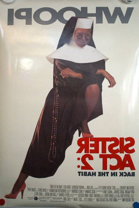 lot 32 image: Sister Act 2 Back in the Habit (1993) Original Theater Lightbox Promo Poster