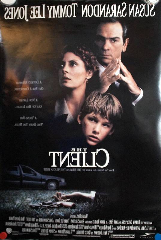 lot 37 image: The Client (1994) Original Theater Lightbox Promo Poster