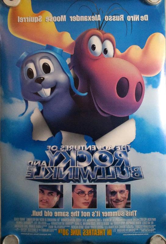 lot 40 image: The Adventures of Rocky and Bullwinkle (2000) Original Pre-Release Theater Lightbox Promo Poster