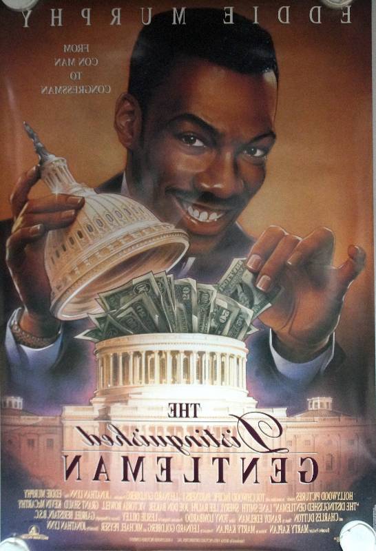 lot 43 image: The Distinguished Gentleman (1992) Original Theater Lightbox Promo Poster