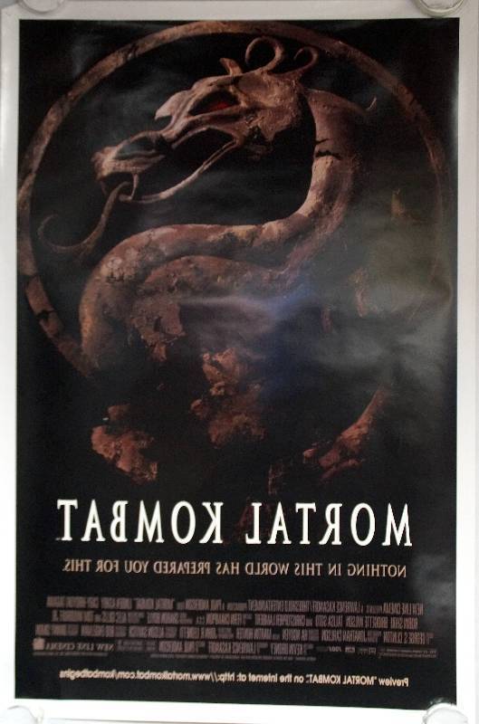 lot 48 image: Mortal Kombat (1995) Original Theater Lightbox Promo Poster