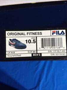 lot 29 image: Fila Mens Blue Tennis Shoes Size 10.5 (Brand New)