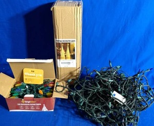 lot 36 image: Christmas Decorative Light Assortment and Multicolor LED String Lights