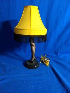 lot 53 image: A Christmas Story 20 Leg Lamp Prop Replica by NECA Full Sized Shade