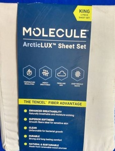 lot 84 image: Molecule ArticLUX King Size sheet set (Brand New)