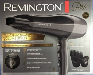 lot 75 image: Remington Pro Touch Activated Volume Styler 1875-Watt Hair Dryer