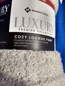 lot 91 image: Members Mark X-Large Womens Luxury Premier Collection Cozy Lounge Pant w Pockets