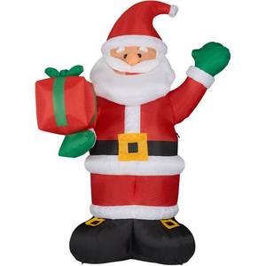lot 7 image: Fraser Hill Farm 10 Lighted Inflatable Santa Claus