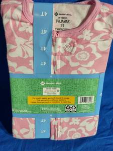 lot 57 image: 2 Full Sets of Girls Pajamas 2-Pack Size 4T (4 New Front Zipper Pajamas)