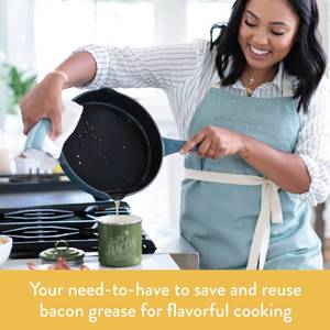 lot 159 image: Ayesha Curry Enamel-on-Steel Bacon Grease Can