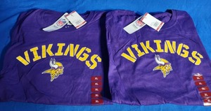 lot 169 image: 2 - NFL Vikings First Contact Chase T-Shirt Team Apparel X-Large (New with Tags)