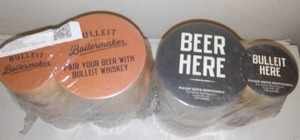 (2) Sleeves Of Bulleit Beer Bar Coasters.