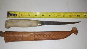 J. Marttiini - Filet Knife and Leather Sheath.