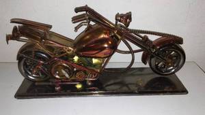 Metal Chopper Motorcycle.