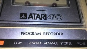 Atari 410 Program Recorder W Cords