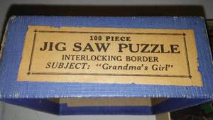 40s Vintage Puzzle Grandmas Girl.