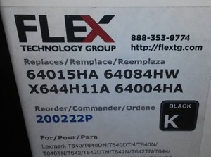 Flex Technology Toner Cartridges For Lexmark Printer.