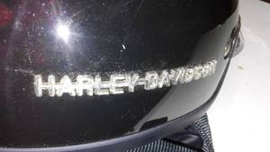 Harley Davidson Helmet with bag.