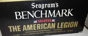 Seagrams Benchmark Decanter American Legion