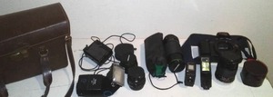 Camera Gear - Body, Lenses, Bag, Flashes And More.