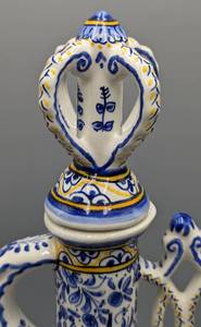 Intricately Designed Painted Teapot from Portugal
