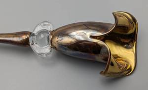 Signed Art Glass Lily Stem