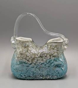 Art Glass Purse Figurine