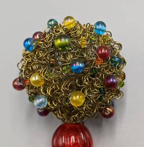 Pair of Festive Artisan Bottle Stoppers