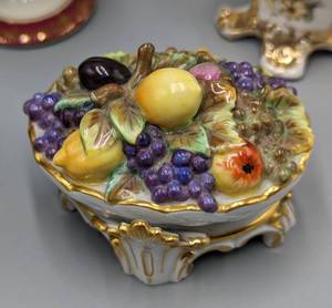 Assorted Vintage Painted Porcelain Items