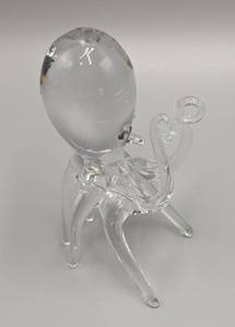 Hand Blown Glass Octopus Figurine