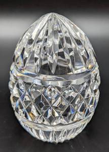 Pair of Crystal Egg Paperweights