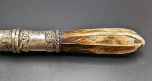 Bone Handled Knife and Ornate Sheath