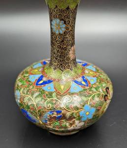 Pair of Miniature Cloisonn Vases