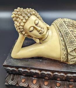 Wood and Resin Buddha Decor